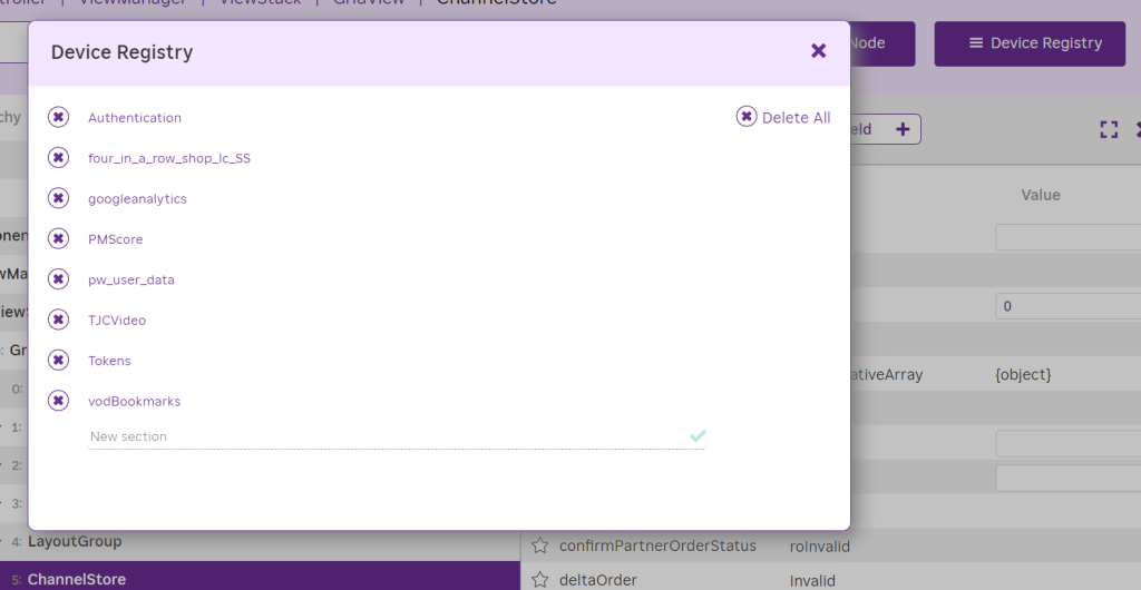 Device Registry in Rale